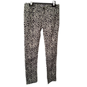 Girls Vigoss Pants Stretch Adjustable Waist Band Straight Leg Black and White-12